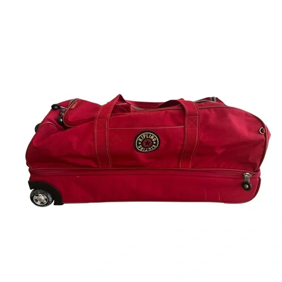 Kipling Bold Red Travel Duffel - Picture 16 of 16